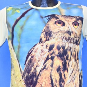 70s Owl Wildlife Photo Nature Photography Bird of Prey t-shirt Youth Large