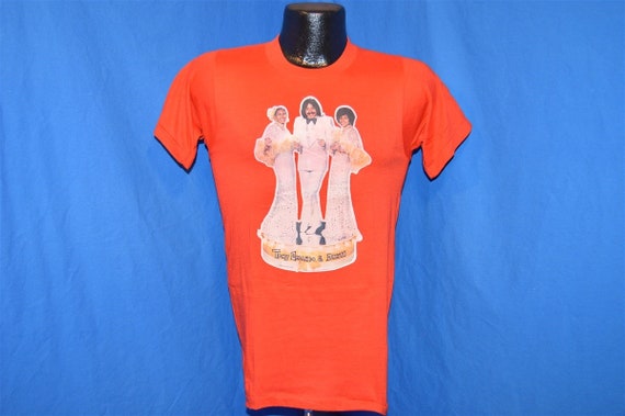 70s Tony Orlando & Dawn Iron On Red Vintage t-shi… - image 2