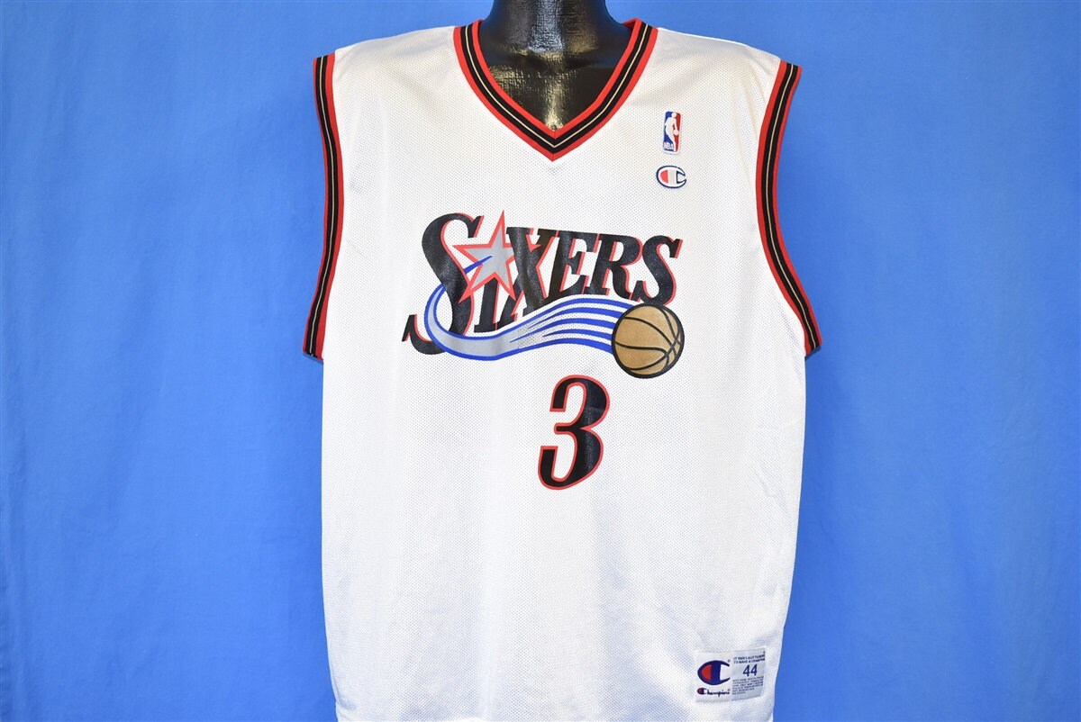 90s Philadelphia 76ers Iverson Jersey T-shirt Large - Etsy