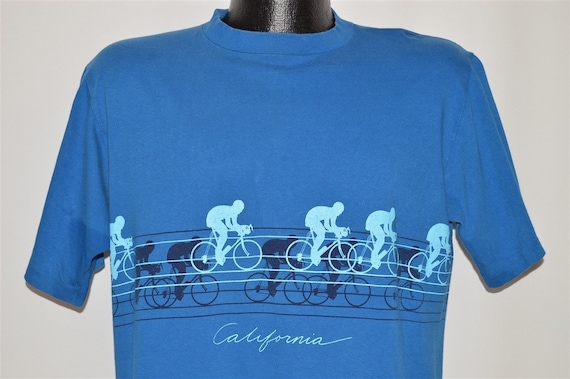 80s California Biking Wrap Around t-shirt Large
