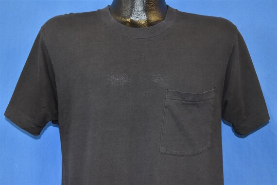 plain black pocket tee