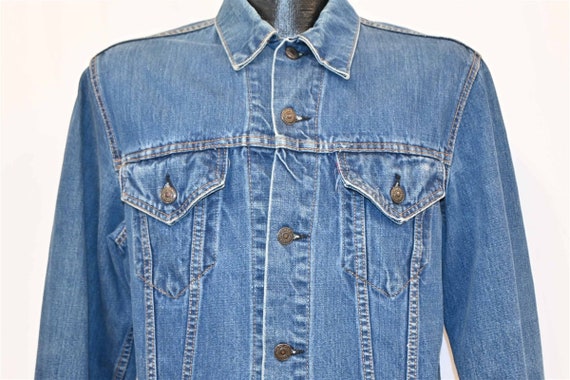 70s Levi's Type 3 Trucker Single Bar Stitch Denim… - image 1