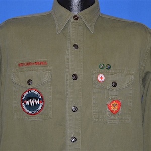 40s Boy Scouts Change Button Uniform shirt Large image 1