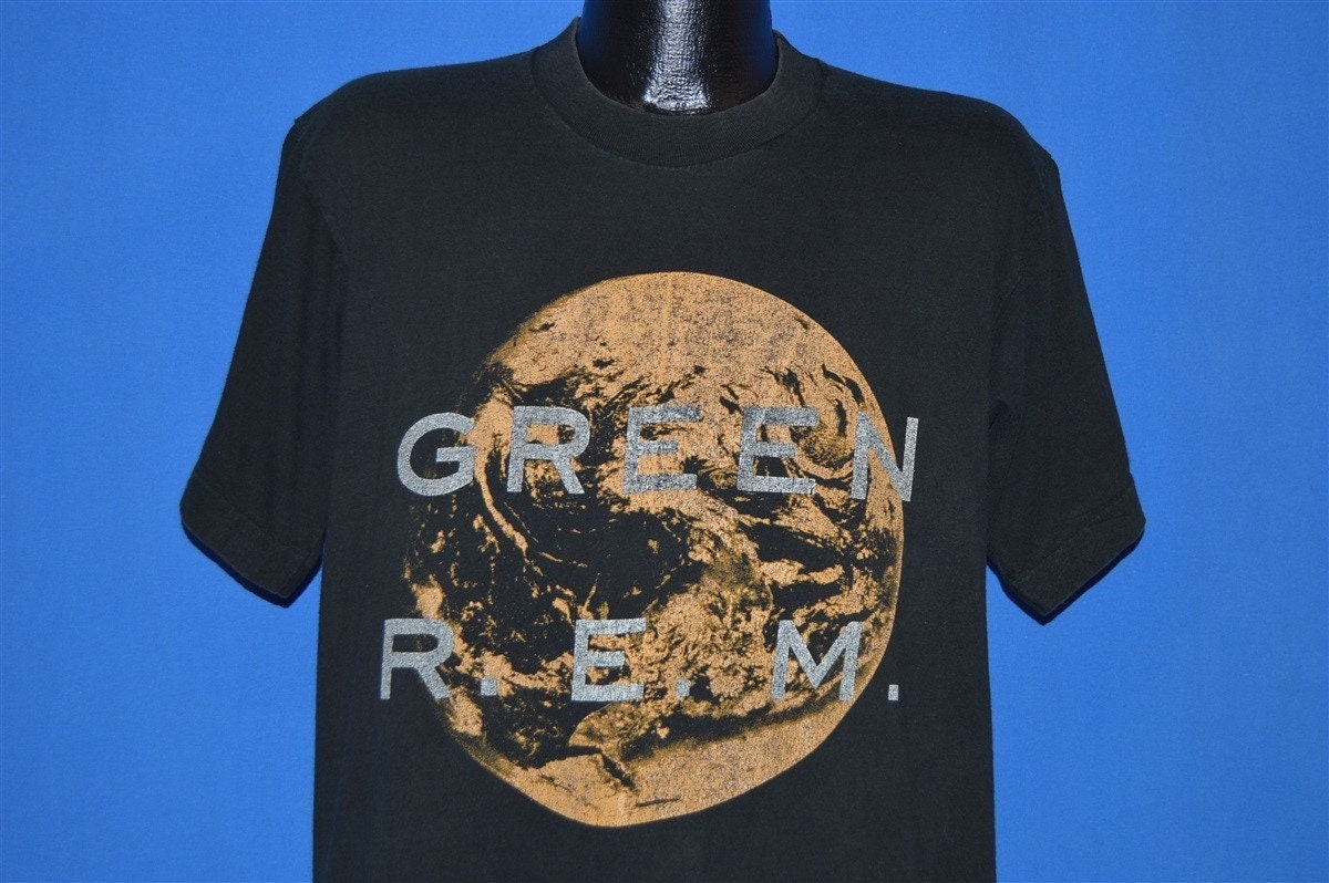 VINTAGE R.E.M. Green T-Shirt from 1988, L, Unworn, RARE! | eBay
