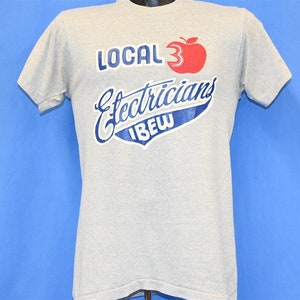 80s Local 3 IBEW Electricians Union New York City Big Apple T-shirt ...