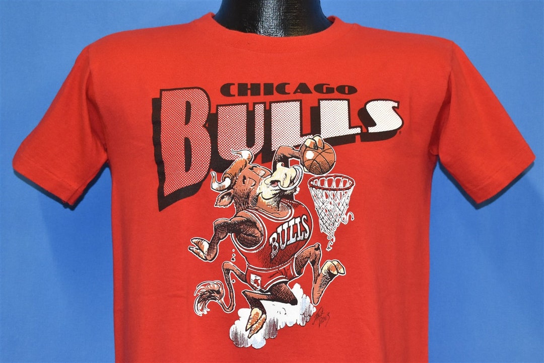 Buy 90s Chicago Bulls Slam Dunk Cartoon Mascot Jack Davis NBA Online in  India 