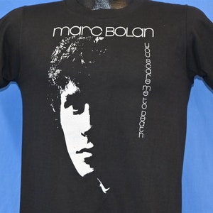 70s Marc Bolan You Scare Me to Death T. Rex Posthumous Album Rock t-shirt Small