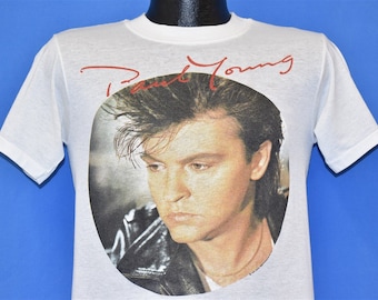 80s Paul Young Nine Go Mad with Davy Crockett Tour 1985 t-shirt Small
