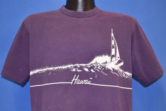 70s Distressed Hawaii Sailing Crazy Shirts Sailbo… - image 1