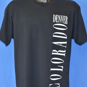 80s Denver Colorado Capital City Black Tourist t-shirt Large
