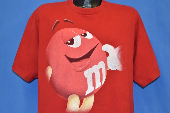90s Red M&M Chocolate Candy Mascot Mars Funny T-shirt Extra - Etsy