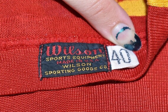 60s Wilson Basketball Jersey Blank Sleeveless T-shirt Small 
