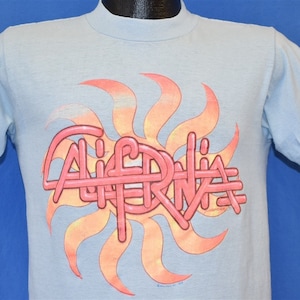 70s California Sun Twisted Neon Letters t-shirt Small