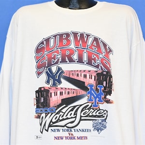 Y2K New York Yankees Mets Subway Series 2000 MLB Baseball t-shirt Extra Large