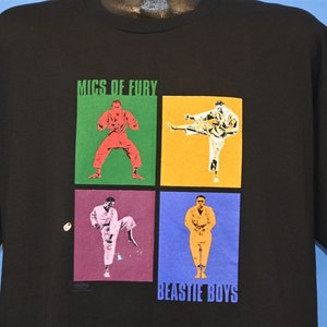 90s Beastie Boys Mics of Fury Hip Hop Rap Martial Arts Pop Art t-shirt Large
