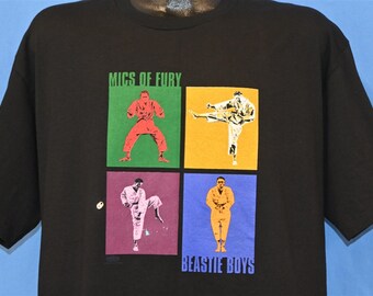 90s Beastie Boys Mics of Fury Hip Hop Rap Martial Arts Pop Art T