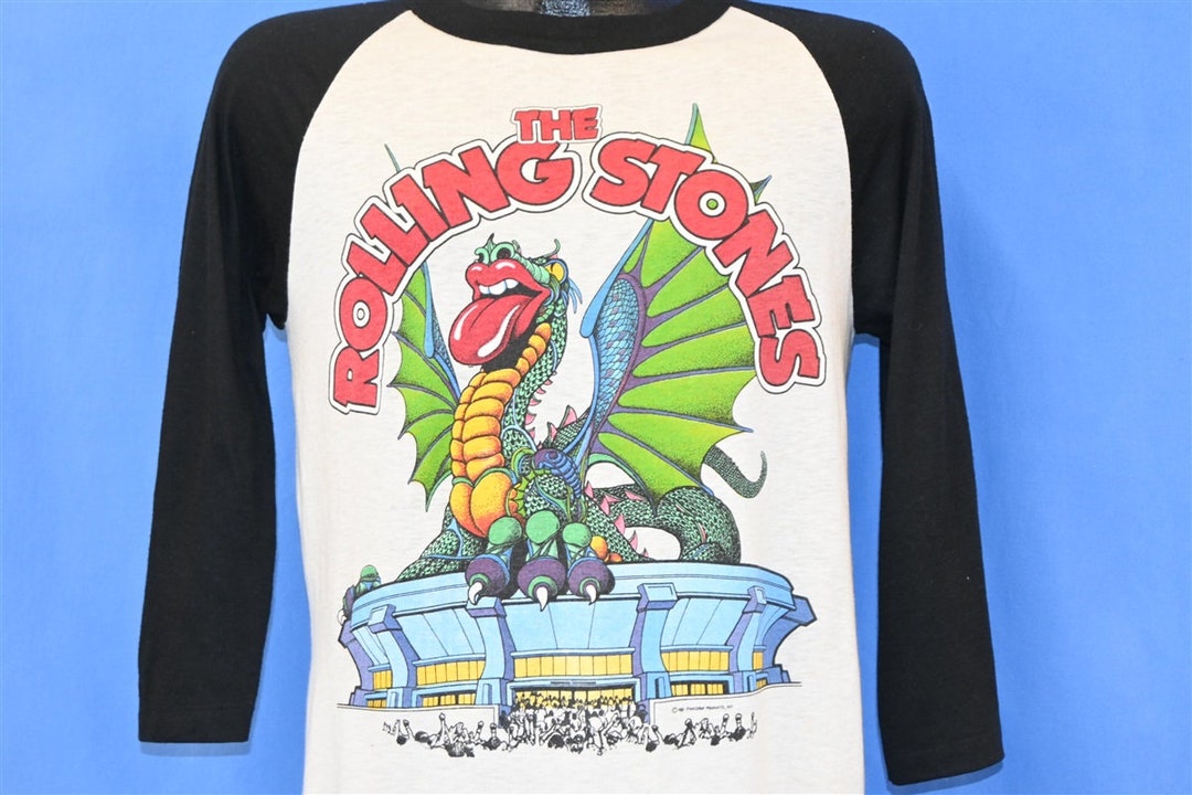80s Rolling Stones 1981 Tour Dragon Candlestick Park Raglan Etsy