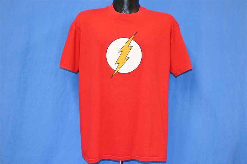 90s The Flash Superhero DC Comics Justice League Comic Book t-shirt Extra Large 画像 2