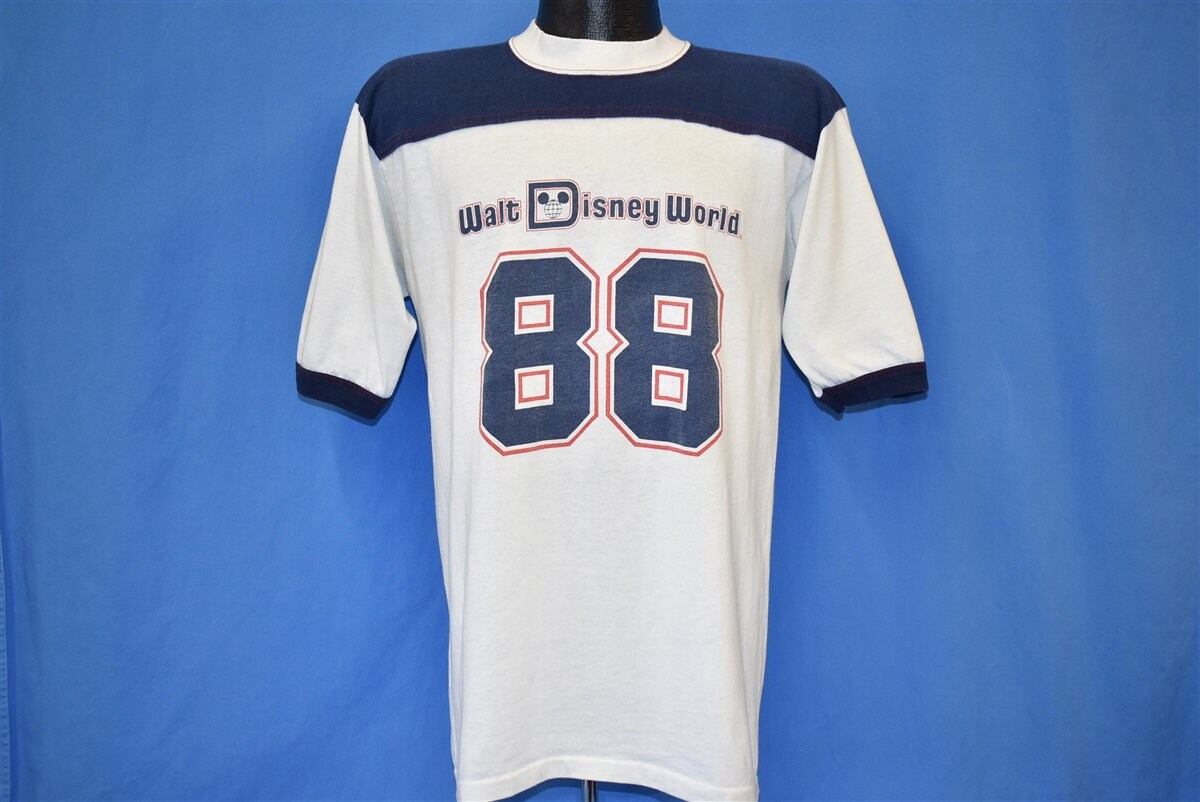 80s Walt Disney World 88 Jersey Ringer Tourist T-shirt