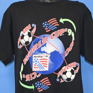 Vintage 1994 World Cup Soccer Team USA All Over Print T