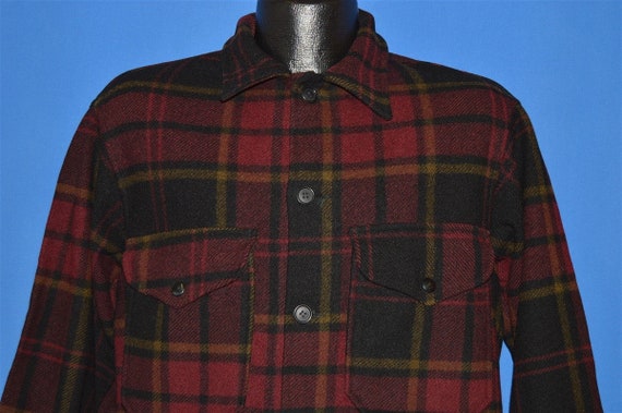 40s Pendleton Plaid Winter Wool Jacket Medium