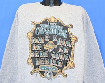90er Florida Marlins 1997 World Series MLB Fans Baseball Sweatshirt Large
