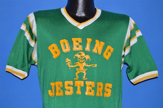 70s Boeing Jesters Nylon Jersey t-shirt Large