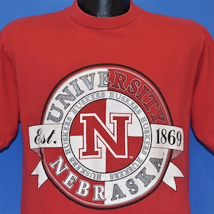 90s University of Nebraska Cornhuskers NCAA College Red t-shirt Medium