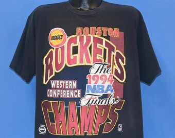 Vintage 94 Houston Rockets NBA World Champions Red Tshirt Size