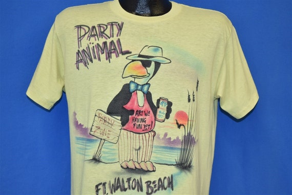 80s Party Animal Fort Walton Beach Airbrush t-shir