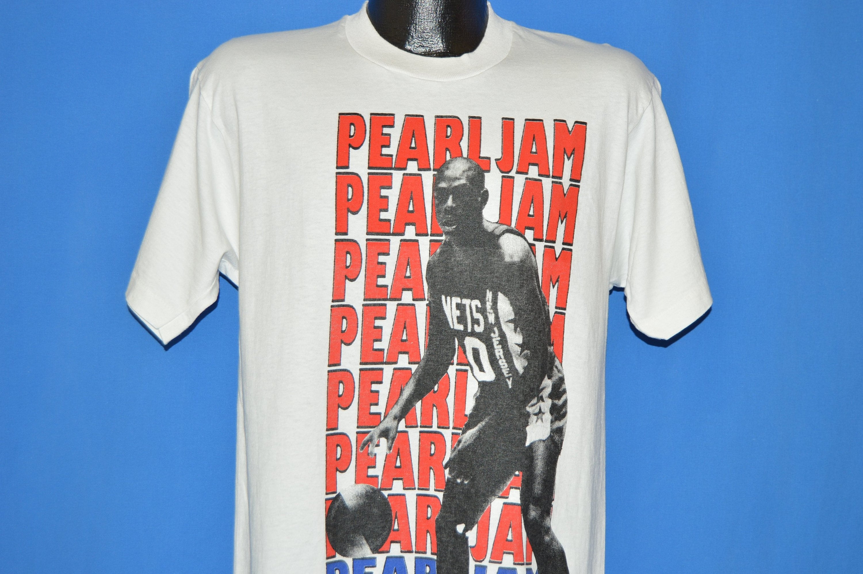 90s Pearl Jam Mookie Blaylock Original T-shirt Medium -  UK