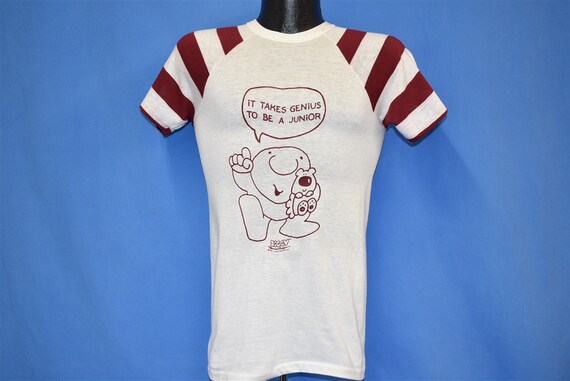 80s Ziggy It Takes Genius to Be a Junior Raglan C… - image 2