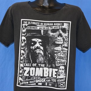 90s Rob Zombie Call of the Zombie Hellbilly Deluxe Living Dead Girl Rock t-shirt Large