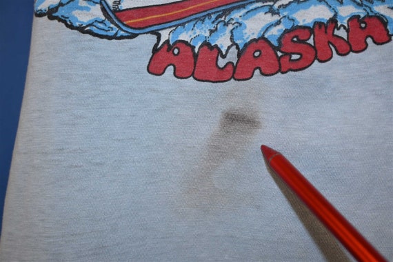 70s Downhill Smasher Ski Skiing Alaska Cartoon t-… - image 4