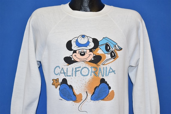 80s Mickey Mouse Disneyland California Sweatshirt Medium | Etsy