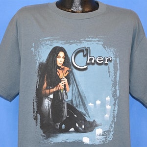 アイドル 90s vintage tour CHER T-shirt / size/ XL Vtg 1990 Cher Heart of Stone Tour Concert T-shirt Black XL