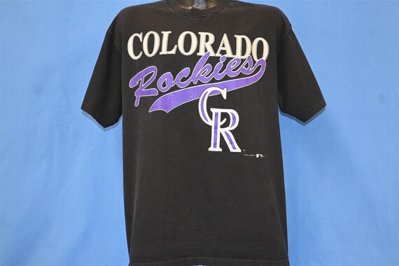 90s Colorado Rockies MLB Baseball Team Black Purp… - image 2