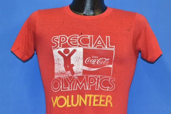 80s Coca Cola Special Olympics Volunteer Coke t-sh