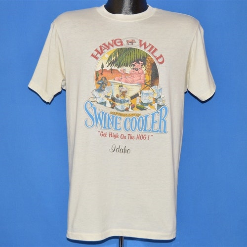 80s buy Hawg Wild Swine Cooler t-shirt Medium