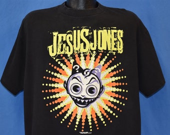 JESUS JONES T-SHIRT sizes S M L XL XXL colours Black White JESUS JONES T-SHIRT sizes S M L XL XXL colours Black White