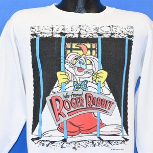 80s Who Framed Roger Rabbit Disney Movie Sweatshirt Extra Small