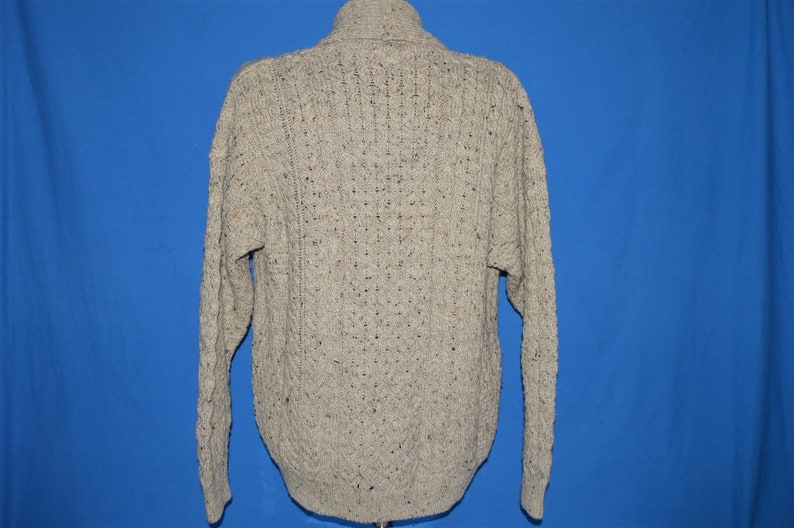 80s Carrig Donn Beige Cable Knit Sweater Medium