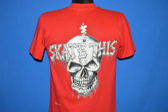 80s Skate This Skull t-shirt Small