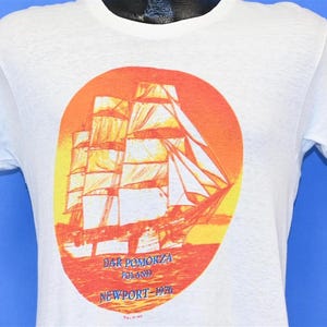 70s Dar Pomorza Poland Tallship Newport 1976 Blohm & Voss-Built t-shirt Medium