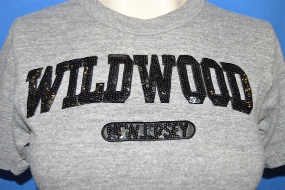 80s Wildwood New Jersey Rayon Crop Top t-shirt Sm… - image 2