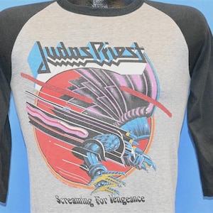 80s Judas Priest Screaming For Vengeance World Tour Heavy Metal t-shirt Small