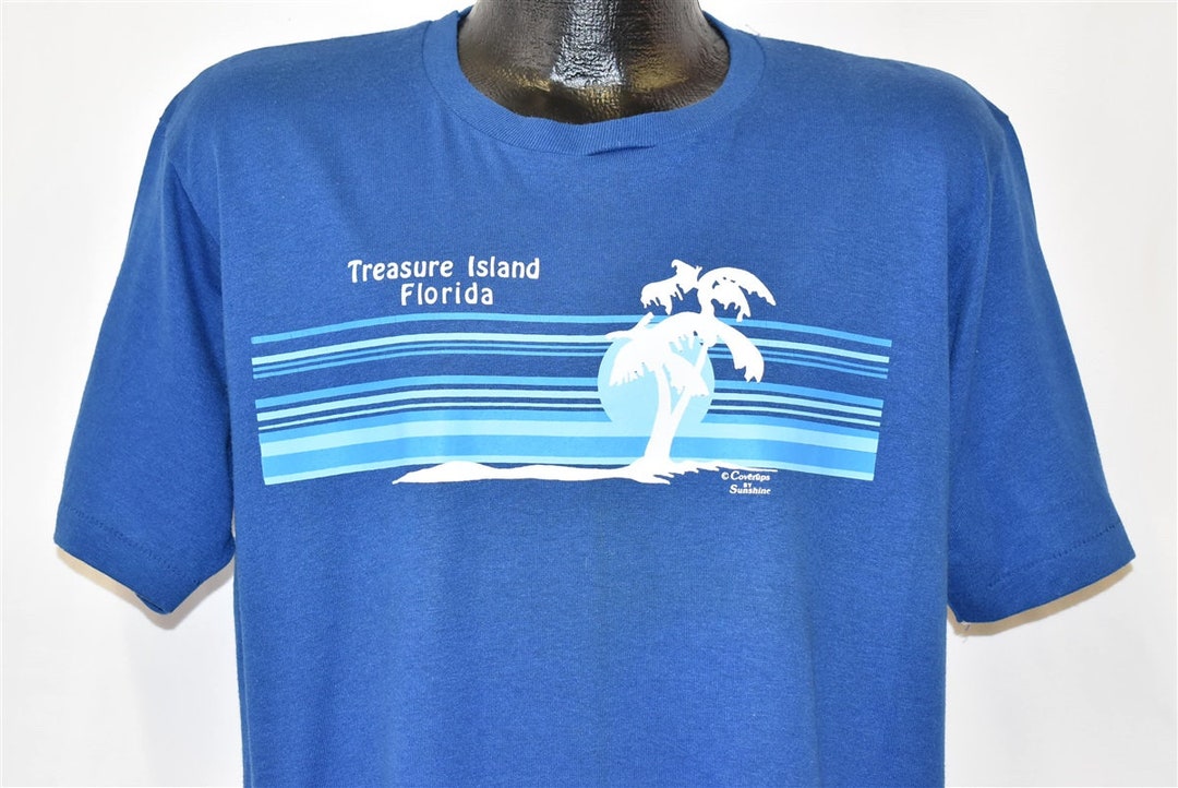 80s Treasure Island Florida Sunset Tourist T-shirt Large - Etsy