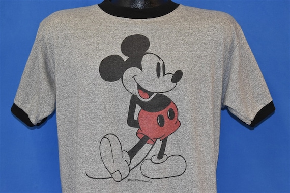 80s Mickey Mouse Walt Disney Ringer t-shirt Large