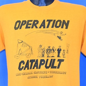 80s Rose-Hulman Institute of Technology Operation Catapult Fightin Engineers Summer t-shirt Medium