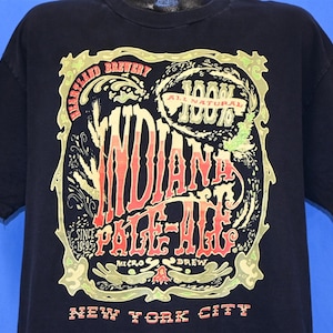 90s Indiana Pale Ale Heartland Brewery Micro Brew Beer New York City t-shirt Extra Large